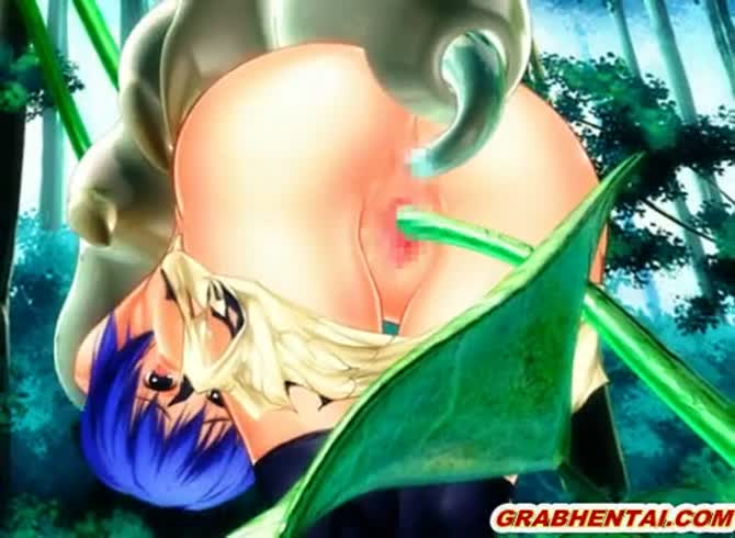 Video :Hot anime babe got tangled up with tentacle monster and got fucked