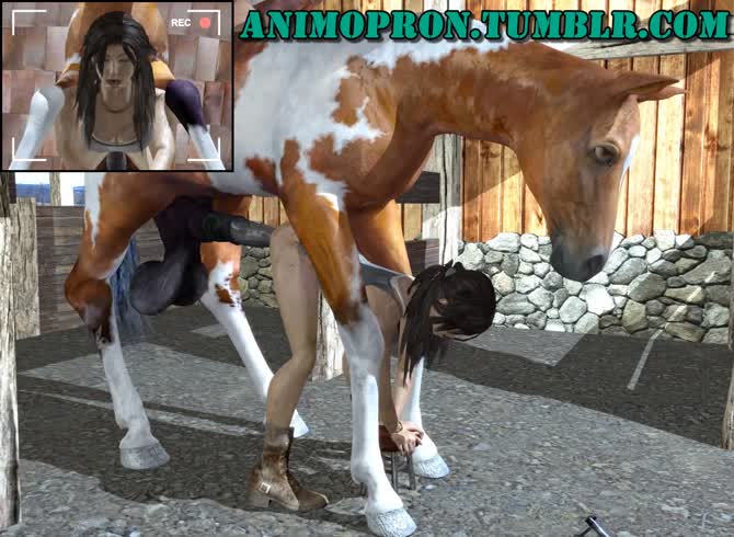 Video :Horse sex with slut getting fucked in her anus
